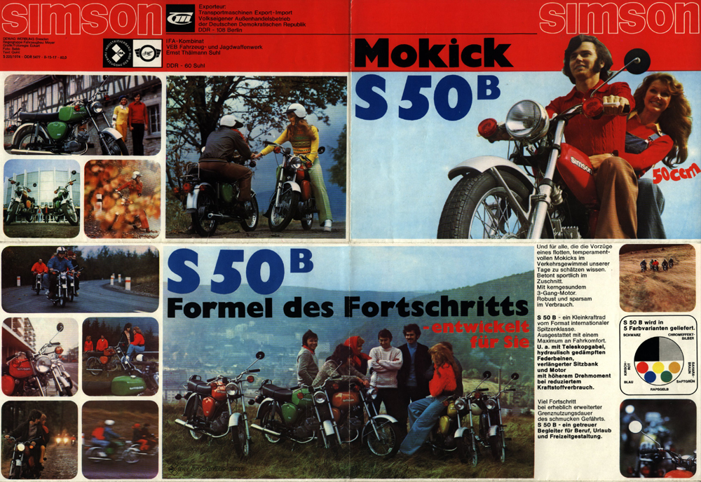 Simson Werbeprospekt 1974